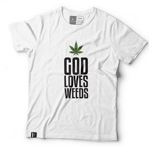 God Loves Weeds T-Shirt (White)